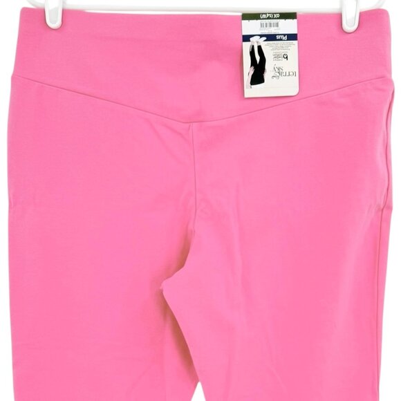 Terra & Sky Women's Blush Pink Capri Ladder Legging Plus Size 0X (14W) NWT - Picture 4 of 11